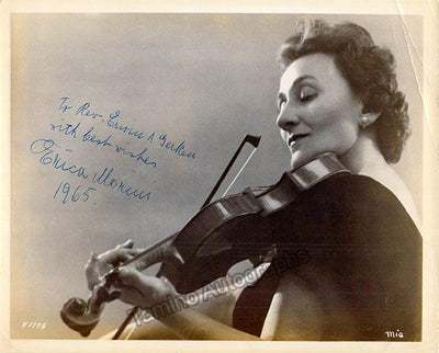 Morini, Erica - Signed Photo 1965