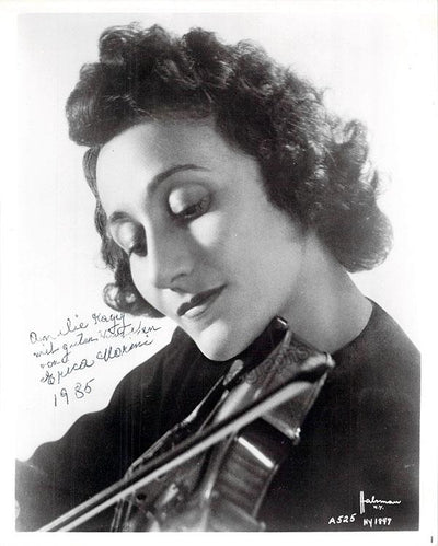 Morini, Erica - Signed Photo 1985