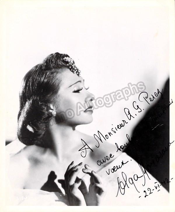 Morosova, Olga - Signed Photo 1943