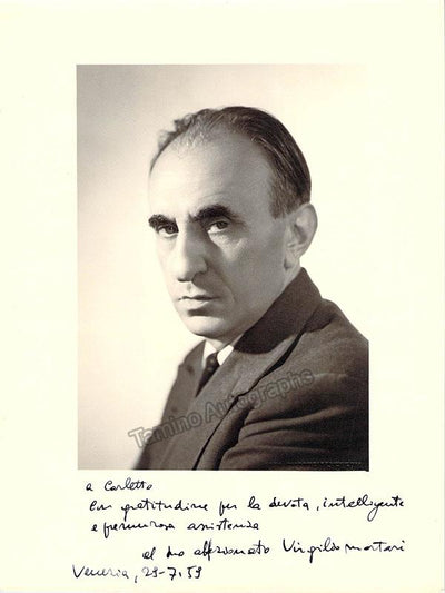 Mortari, Virgilio - Signed Photo 1959