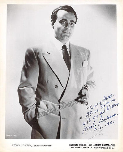 MOSCONA, Nicola (Various Autographs)