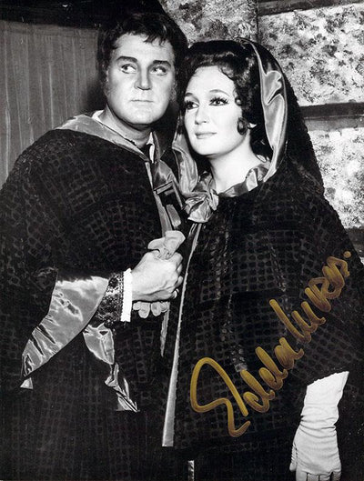 With Nicolai Gedda in Don Giovanni