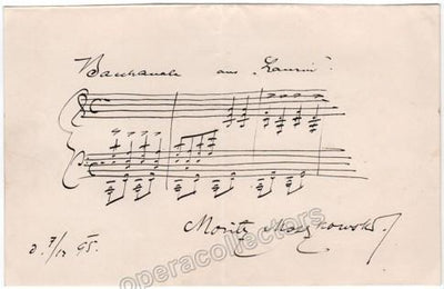 Moszkowski, Moritz - Autograph Music Quote Signed