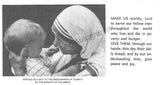 Mother Teresa of Calcuta - Signed Prayer Card