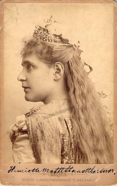 Mottl-Standthartner, Henriette - Signed Cabinet Photo in Tannhauser