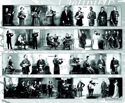 Violin Mousepad - FAMOUS CLASSICAL VIOLINISTS