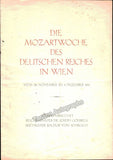 Mozartwoche des Deutschen Reiches 1941 - Full program with many performers
