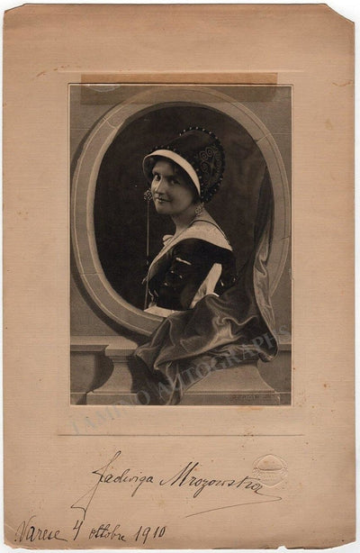 Mrozowska, Jadwiga - Large Signed Photo 1910