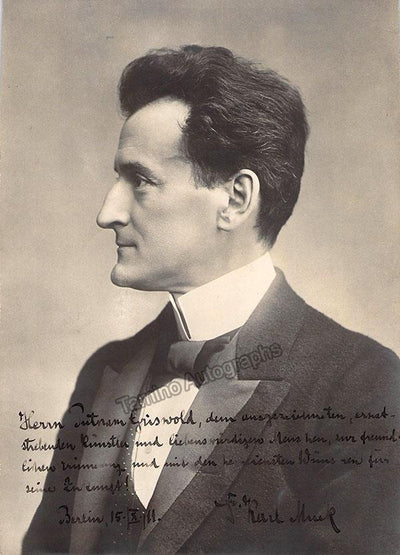 Muck, Karl - Signed Photograph 1911