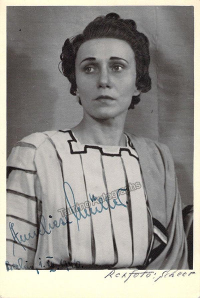 MULLER, Anneliese (Various Autographs)