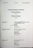 Mullova, Viktoria - Abbado, Claudio - Double Signed Program Bonn 1987