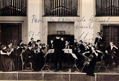 Munich Chamber Orchestra - Signed Photo 1955