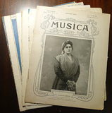 MUSICA Magazine - Bound Volume with 22 Magazines 1909-1911 + 7 More