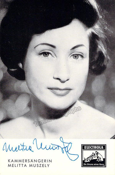 MUSZELY, Melitta (Various Autographs)