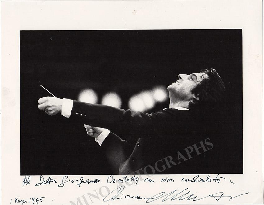 Muti, Riccardo - Large Signed Photo 1985 - Tamino