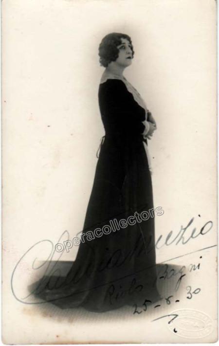 Muzio, Claudia - Signed photo postcard as Maddalena