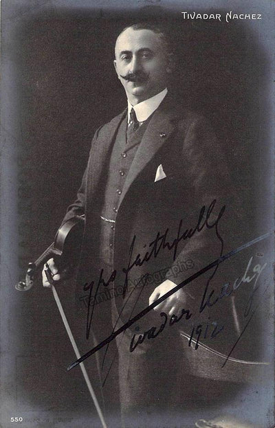 Nachez, Trivadar - Signed Photo 1912