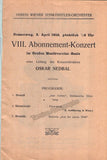 Nedbal, Oskar - Four Programs 1912-1919
