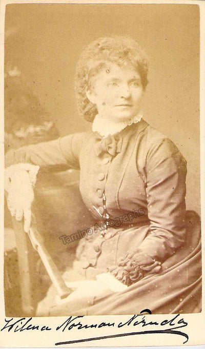 Neruda, Wilma Norma - Signed Carte-de-Visite