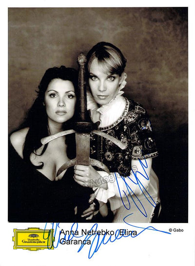 Netrebko, Anna - Garanca, Elina - Double Signed Photo in Capuletti e i Montecchi