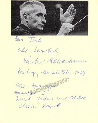 Neumann, Vaclav - Signed Album Page 1969