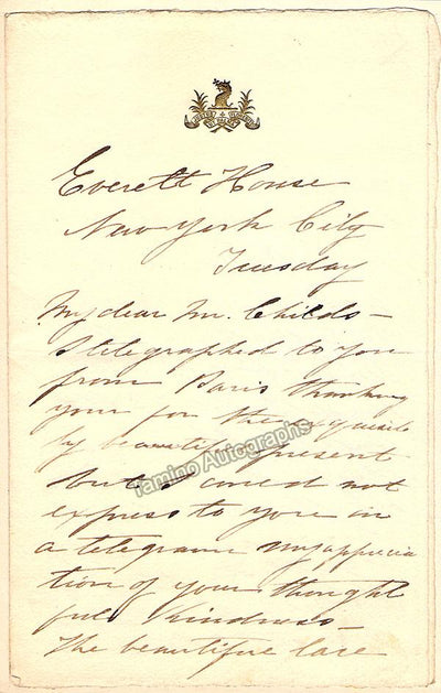 Nevada, Emma - 1 Autograph Letter Signed + 1 Signed Card