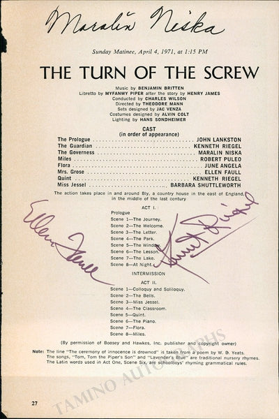 Riegel, Kenneth - Niska, Maralin - Faull, Ellen