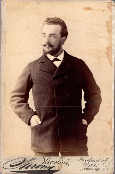 Nicolini, Ernesto - Cabinet Photograph