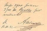 Niemann, Albert - Signed Postcard 1882