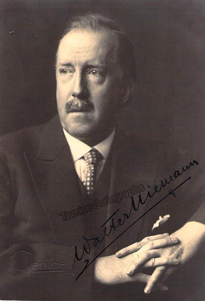 Niemann, Walter - Signed Photograph 1937