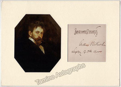 Nikisch, Arthur - Autograph Music Quote Signed 1900