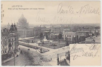 Nikisch, Arthur - D´Albert, Eugen and others - Signed postcard