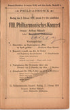 Nikisch, Arthur - Program Lot 1895-1920