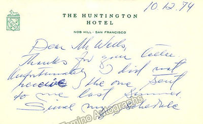Nilsson, Birgit - Autograph Letter Signed + Typed Letter Signed