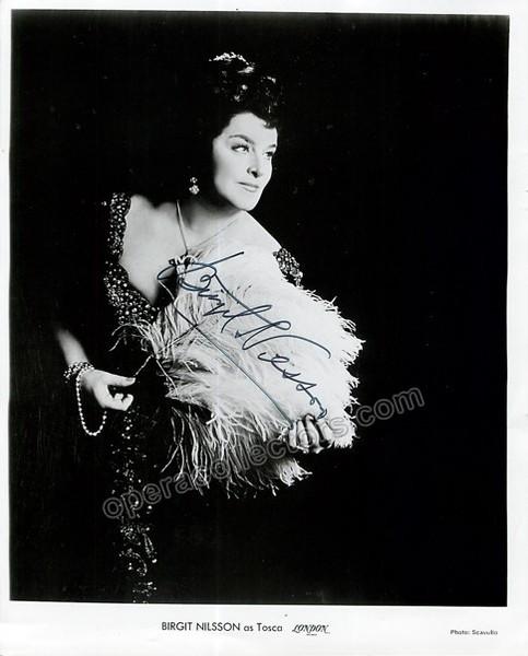 Nilsson, Birgit - Signed photo as Tosca