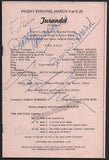 Nilsson, Birgit - Warenskjold, Dorothy - Mazzoli, Ferruccio - Labo, Flaviano - Signed Program 1960
