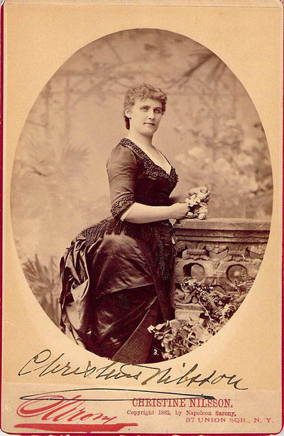 Nilsson, Christine - Signed Cabinet Photo