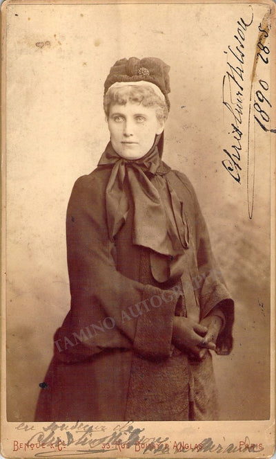 Nilsson, Christine - Signed Photo 1890