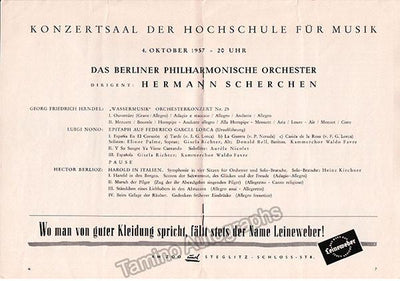 Nono, Luigi - Scherchen, Hermann - Concert World Premiere of Epitaph auf Garcia Lorca 1947