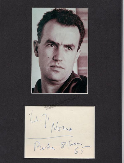 Nono, Luigi - Signed Album Page (Signature & Photo) 1965