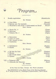 Norena, Eide - Webster, Beveridge - Signed Program Washington 1935