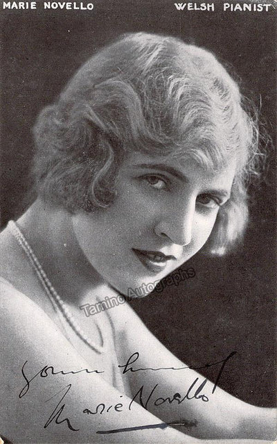 Novello, Marie - Signed Photograph Young