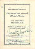 Novotna, Jarmila - Kullman Charles - Signed Program Washington 1941