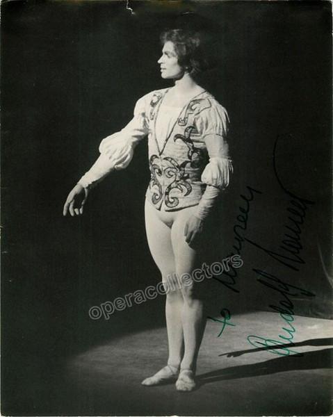 Nureyev, Rudolf - Signed photo on stage