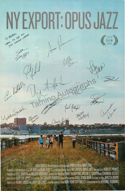 NY Export: Opus Jazz - Ballet film mini-poster signed by 18 dancers!