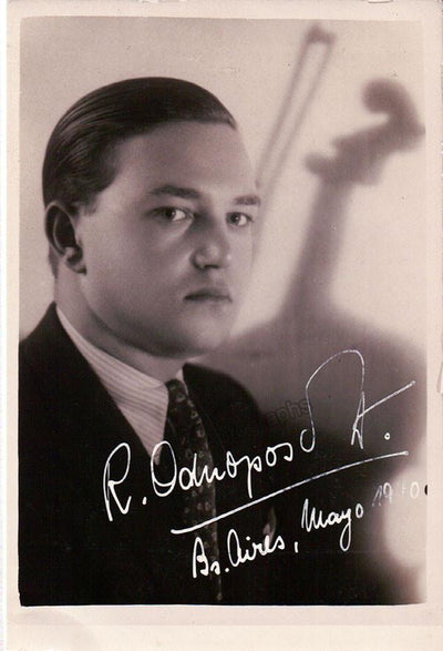 Odnoposoff, Ricardo - Signed Photo 1940