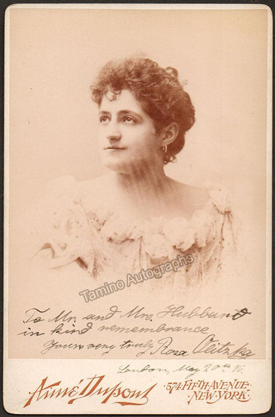 Olitzka, Rosa - Signed Cabinet Photo 1896