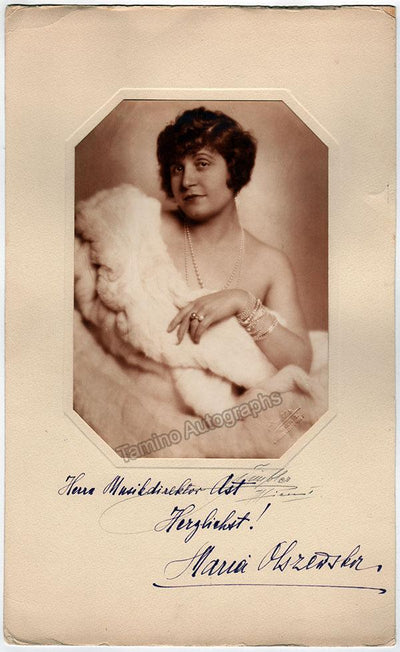 Olszewska, Maria - Large Photograph Signed