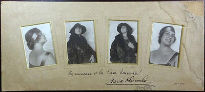Olszewska, Maria - Signed Mat with Photographs