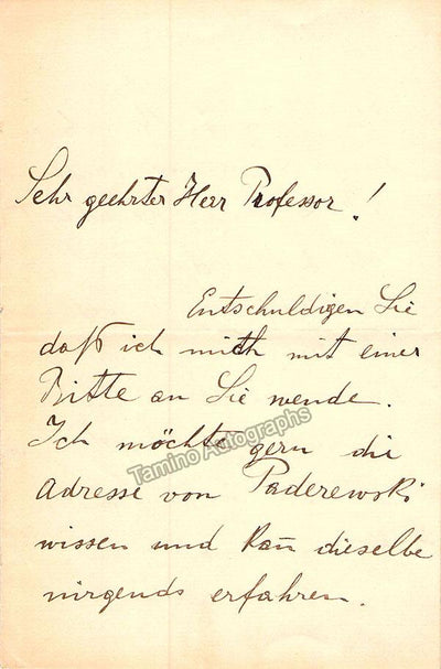 Ondricek, Frantisek - Autograph Letter Signed